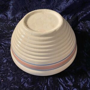 Vintage McCoy Ribbed Pottery Mixing Bowl